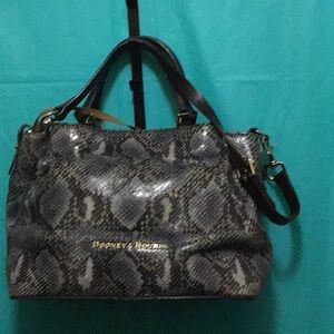 Dooney & Bourke City Barlow -Snake Skin
